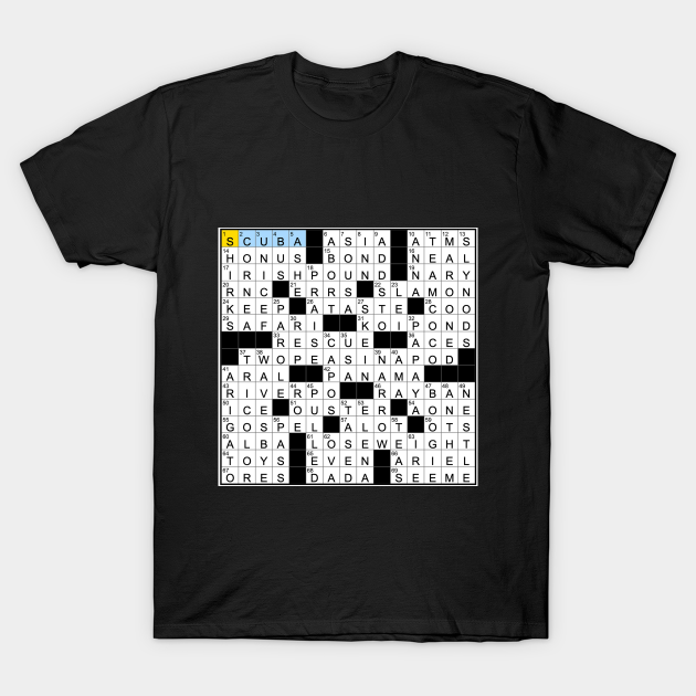 Spot on a crossword clue Spot On A Crossword Clue T Shirt TeePublic